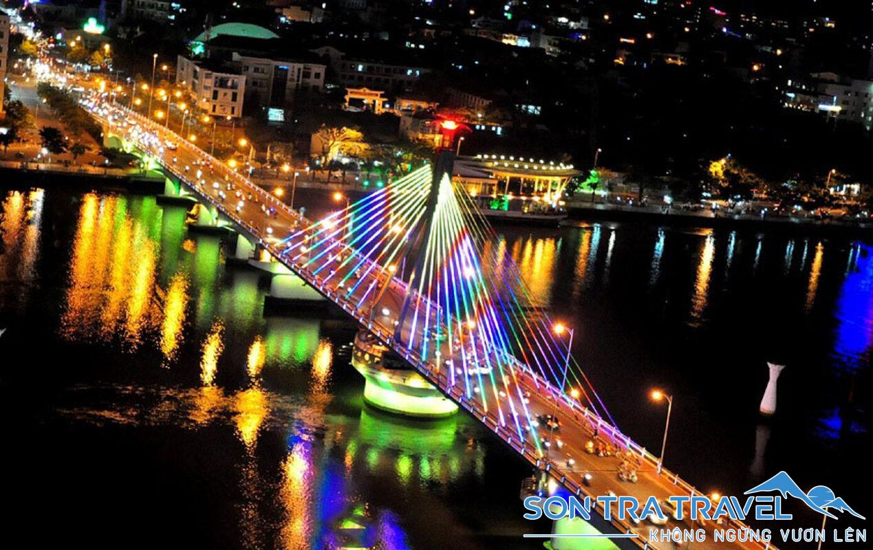 cầu sông Hàn về đêm